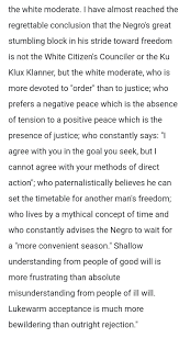 Letter From A Birmingham Jail 1963 Negative Peace Lettering Me Quotes
