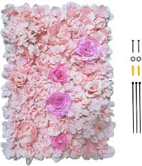 Maybe you would like to learn more about one of these? Amazon Com Gkanmore Artificial Flowers Wall Decoration 24 X 16 Decorative Silk Flower Panels Flower Wall For Home Party Wedding Christmas Festival Photo Backgdrop Decor Light Pink Light Red Home Kitchen