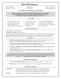 Entry Level Qa Software Tester Resume Sample Monster Com