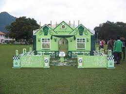 Perbarisan rumah sukan zamrud hijau. Penmerahdotcom Kreatif Hiasan Rumah Sukan Rindu Zaman Facebook