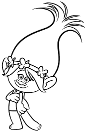 They can play games in the nursery like numbers match games and alphabet puzzles and poppy troll coloring page.such lots of fun they could have and share with the other kids. Princess Poppy From Trolls Coloring Page Free Printable Coloring Pages For Kids Coloring Home