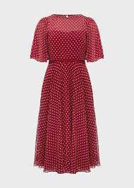 Eleanor Spot Fit And Flare Dress