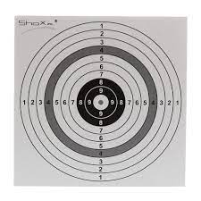 Zielscheiben 14x14 zum ausdrucken : 10 Shoot Club Zielscheiben 10er Ring 14 X 14cm Fur Luftgewehr