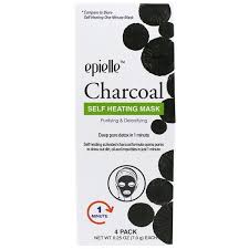 Biore Charcoal Self Heating One Minute Mask Epielle Charcoal Self Heating Mask 1ct Mask Biore Face Massage
