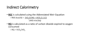 For every liter of oxygen consumed, approximately 5 kcal are burned, so kcal can be determined from vo 2 by using this conversion factor. Anthropometrics And Assessment Of Energy Expenditure Ppt Download