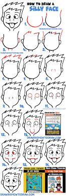 Clipart smiley face with tongue out. How To Draw Cartoon Facial Expressions Silly Faces Tongue Sticking Out How To Draw Step By Step Drawing Tutorials