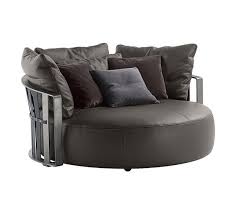 Scarlett Dormeuse Leather Frau Color System Divano Rotondo Divano Curvo Divano