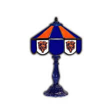 Chicago Bears 21 Glass Table Lamp 21st Glass Glass Table Lamp Game Room Lighting