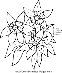 You will have a lot of fun with a diverse super flower images. Color By Number Flower Coloring Pages Ieespy