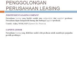 Contoh soal perencanaan pajak leasing. Contoh Soal Leasing Dalam Manajemen Keuangan