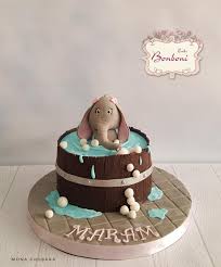 Cute Elephant By Bonboni Cake Dumbo Cake Elephant Birthday Cakes Elephant Cakes