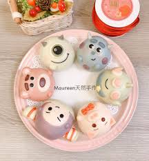 maureen手作造型饅頭教學on instagram maureen天然手作造型饅頭 收涎饅頭 造型饅頭 造型饅頭教學 玩具總動員 毛怪 大眼仔 ของหวาน ขนมหวาน ขนม