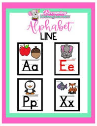 Free printable alphabet and phonics posters and friezes for your classroom. Printable Alphabet Line Worksheets Teachers Pay Teachers