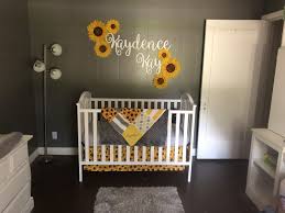 Sunflower Nursery Baby Girl Nursery Room Girl Nursery Room Nursery Baby Room