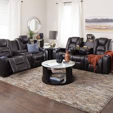 Victory Power Sofa Power Loveseat With Power Headrests In Black Farmhouse Living Room Furniture Living Room Recliner Best Living Room Design