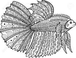 Select from 35870 printable coloring pages of cartoons, animals, nature, bible and many more. Fish Hand Drawn Coloring Page Doodle Art For Adult And Children Royalty Free Cliparts Vectors And Stock Illustration Image 77653758