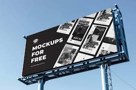 Free Standard Billboard Mockup Psd Billboard Mockup Billboard Billboard Design