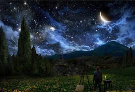 33 Lukisan Pemandangan Hd Wallpaper Night Scene Painting Steemit Download Gambar Pemandangan Gunung Indonesia Gambar Di 2020 Pemandangan Poster Cetak Seni Kanvas