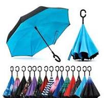 Double Layer Inverted Umbrella with C-Shaped Handle Anti-UV Waterproof  Windproof | eBay
