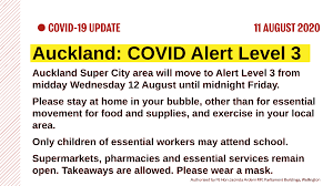 A statement from the medical officers and nhs england's national medical director said that. New Zealand Labour On Twitter Auckland Will Move To Alert Level 3 From Midday Wednesday 11 August The Rest Of New Zealand Will Move To Level 2 Read More About Alert Levels