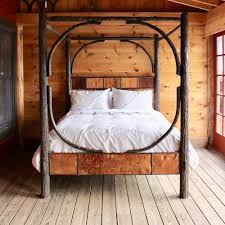 While a canopy bed can set you back thousands of dollars, it is relatively inexpensive to make your own out of lumber and a lot simpler than. Sentinel Canopy Bed Adirondack Rustic Hickory Canopy Bed Dartbrook Rustic Goods