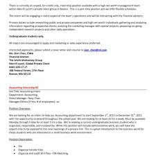You have no interest in customizing a cover letter for that position. Cover Letter Internship College Student