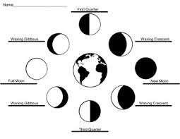 moon phase chart for your students to label