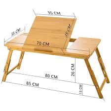 45 70cm Large Bed Tray Nnewvante Adjustable Lap Desk Tilting Top Foldable Table Multi Tas Projetos De Carpintaria Simples Planos De Madeira Moveis De Madeira