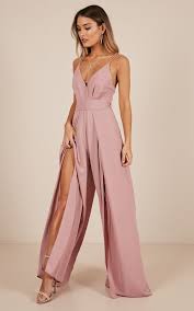 Jumpsuits and playsuits are, quite frankly, one of the best additions to any wardrobe. The Way I Am Jumpsuit In Blush Produced By Showpo In 2020 Jumpsuit Elegant Jumpsuit Dressy Guest Dresses