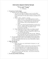 Again, the key parts of your outline will remain the same, but the pattern of organization you use in your outline may vary based on which type this outline is downloadable as a word document and provides an example of an event informative speech outline describing the 1919 black sox scandal. Free 8 Sample Speech Outline Templates In Pdf Ms Word