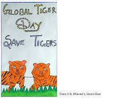 We learned about orangutans and tigers and we made a few crafts together! Mission Green Goa Global Tiger Day Goa 29th July 2017