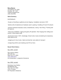 Artists create works of art using multiple media. Rory Baron Art Handler Cv