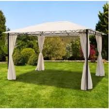 Gartenpavillon 3x4m Polyester Mit Pu Beschichtung 180 G M Champagnerfarben Wasserdicht Toolporttool Garten Pavillon Pavillon Und Pavillon 3x4m
