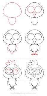 He is trying already to be the boss. How To Draw A Chicken Filled With Fun Bright Colors