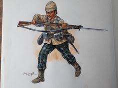 Image result for "gunner" (Royal Artillery officer) depicted with his Indian mountain battery on the Northwest Frontier.