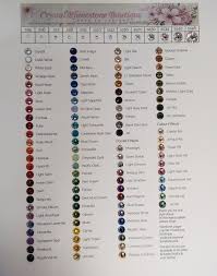 swarovski rhinestones color chart swarovski crystal