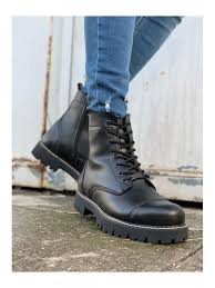 Chekich Ch009 Cilt St Erkek Bot Siyah In 2020 Boots Men Boots Combat Boots