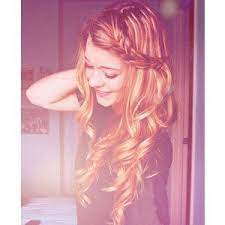 Braid Tumblr Polyvore Braids With Curls Gorgeous Hair Hair Styles