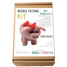 Needle Felting Kit For Beginners Poppy The Pig