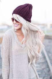 A Winter Hat Is A Girl S Best Friend Long Hair Styles Long Platinum Blonde Fashion Lookbook