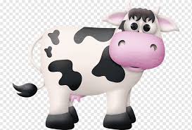 Ilustracao De Gado Branco E Preto Fazenda De Gado Leiteiro Vaca Bonita Animais Pino Desenhos Animados Png Pngwing