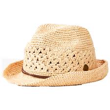 Fedoras.com sells fedora hats, indiana jones fedoras, frank sinatra hats, cowboy hats, bowlers, panama hats and other style hats by stetson, kangol and more. Rip Curl Crochet Straw Fedora Hat Women S Buy Online Bergfreunde Eu