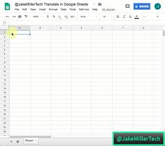 The multilingual chat program in google sheets internally uses the language app service to perform the translation. Translate In Google Sheets Jake Miller