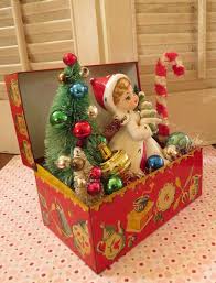 Download Vintage Cute Tin Recipe Box With Vintage Christmas Delights Decoration Ooak Vintage Christmas Crafts Vintage Christmas Ornaments Vintage Christmas PSD Mockup Templates