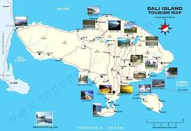 Carte De Bali Plan Touristique Bali Carte Touristique Voyage De Noce Bali Voyage De Noce
