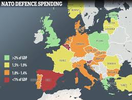 Nato is the north atlantic treaty organization. The Nato Countries Not Spending Enough On Defence To Warrant Trump Using Us Forces Daily Mail Online