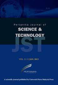 And pertanika journal of science and technology (jst). Jst Vol 21 1 Jan 2013 Pertanika Journal Universiti Putra