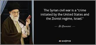 We don't worship satan, we worship ourselves using the metaphorical representation of the qualities of satan. Ali Khamenei Quote The Syrian Civil War Is A Crime Initiated By The