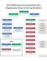 Acs Envr Executive Committee Xc Organization Chart Of