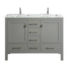 These vanity units serve as an attractive alternative to pedestal sinks, although you should expect incredibly. Eviva London 48 X 18 Gray Transitional Double Sink Bathroom Vanity W White Carrara Top Bathroom Vanities Modern Vanities Wholesale Vanities